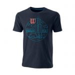 تی‌شرت مردانه ویلسون | Wilson Chi Skyline CTN Tee Slim-Fit Outer Space