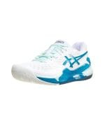 کفش تنیس زنانه اسیکس | Gel Resolution 9 AC White/Teal Blue