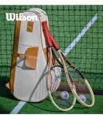 ساک تنیس ویلسون | Wilson 110th Anniversary 6 Pack Racket Bag Cream/Brown