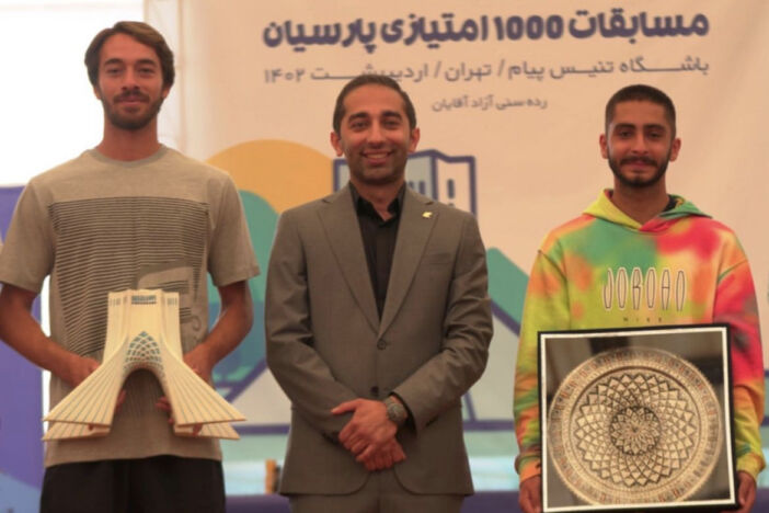 علی یزدانی فاتح دوگانه تنیس ۱۰۰۰ امتیازی کشور